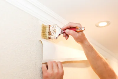 Pose de papier peint à Eymeux — revêtements muraux et toiles de verre